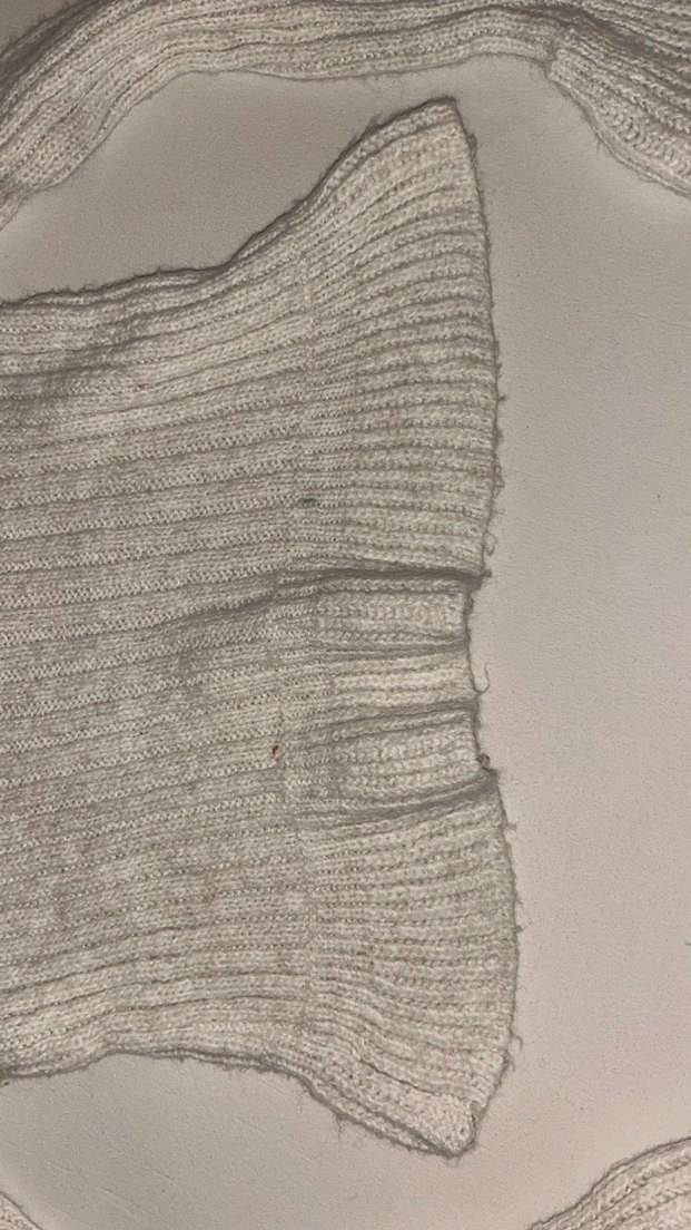 Bej Kadın Triko kolları ve beli fırfırlı Kazak - Görsel 3