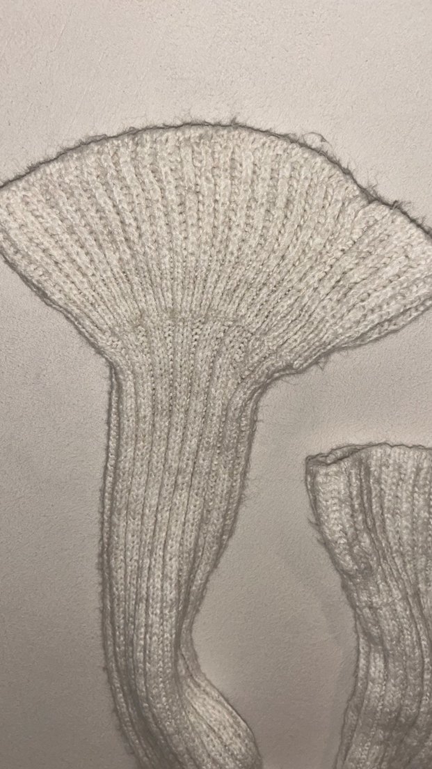 Bej Kadın Triko kolları ve beli fırfırlı Kazak - Görsel 5