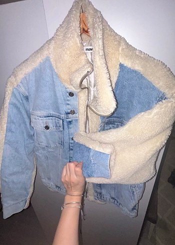 Mavi Kadın Beyaz Midi Kaban - Görsel 8