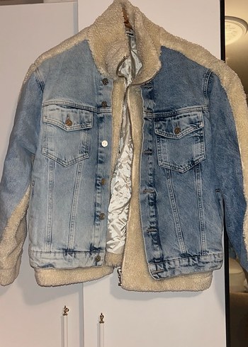 Mavi Kadın Beyaz Midi Kaban - Görsel 5