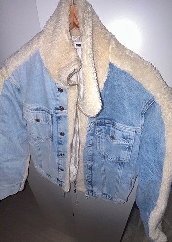 Mavi Kadın Beyaz Midi Kaban - Görsel 6