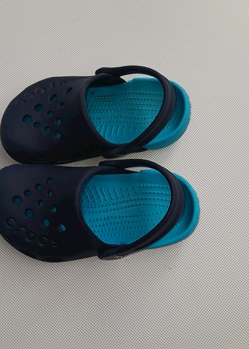 Crocs Erkek Çocuk Mavi Cırtlı Terlik