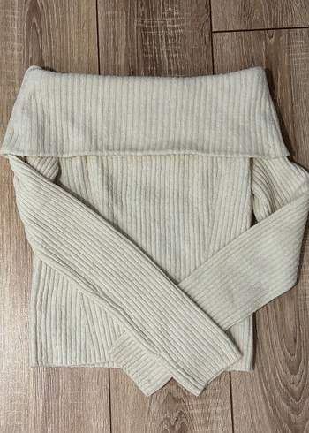 H&M Kadın Triko Kayık Yaka Kazak