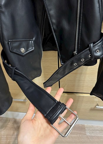 Zara deri ceket - Görsel 3