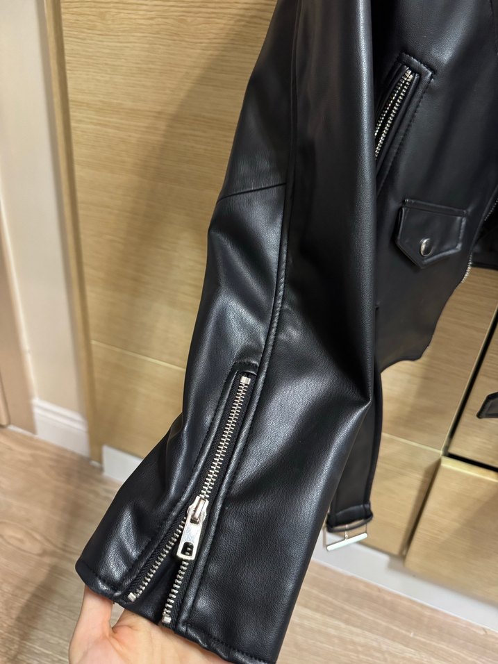 Zara deri ceket - Görsel 2