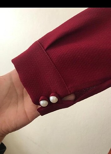 44 Beden bordo Renk Gamze Polat tasarımı Elbise/Abiye