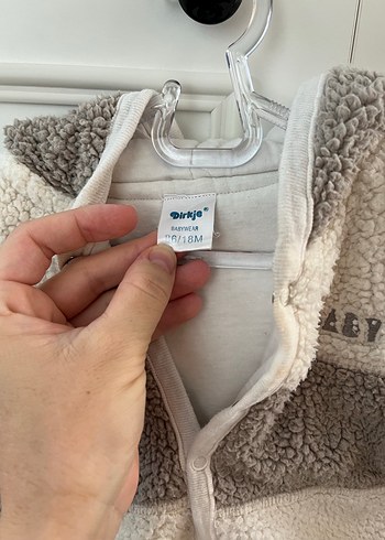 Diğer Kapüşonlu Erkek Çocuk Gri Peluş Ceket