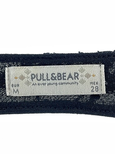 m Beden siyah Renk Pull and Bear Kısa Elbise %70 İndirimli.