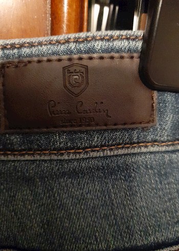 i Mavi Bol Kesim Midi Denim erkek Kot Pantolon - Görsel 7