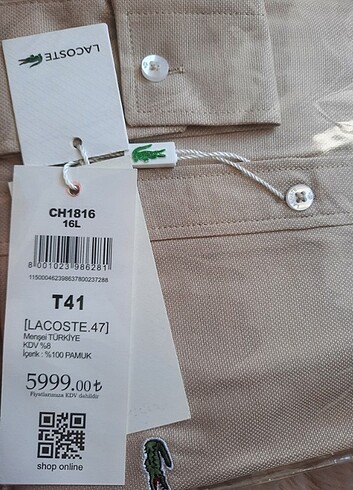 Lacoste Lacoste orijinal gömlek 