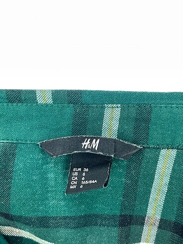 36 Beden yeşil Renk H&M Gömlek %70 İndirimli.