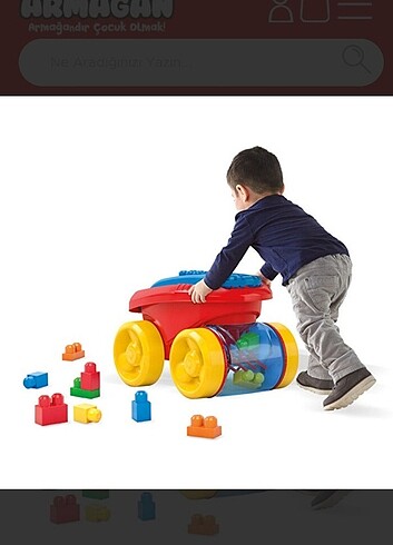 Fisher price mega bloks araba top blok