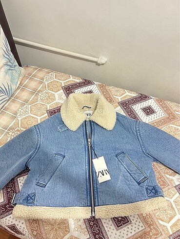 Zara Zara mavi biker ceket