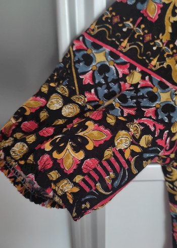 Bohem Desenli Uzun Elbise - Görsel 4