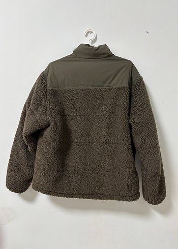 Pull and bear (STWD) haki suni yünlü mont - Görsel 2