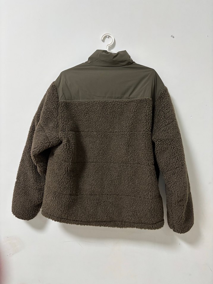 Pull and bear (STWD) haki suni yünlü mont - Görsel 2