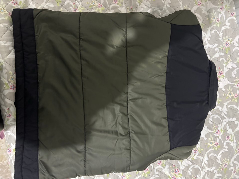 Erkek Haki Fermuarlı Yüksek Yakalı Mont - Görsel 2