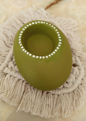 Beden Pastel Haki Dekoratif Mumluk