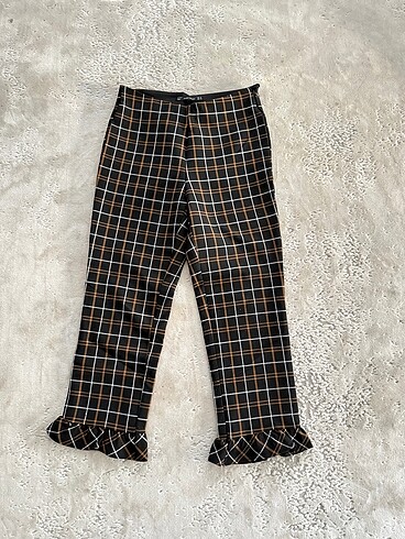 Zara kısa paça kumaş pantolon