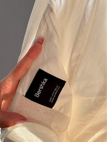 s Beden beyaz Renk Bershka elbise
