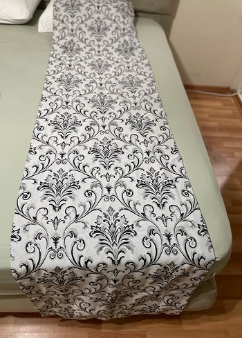 Gri Desenli Klasik Perde kanat - Görsel 5