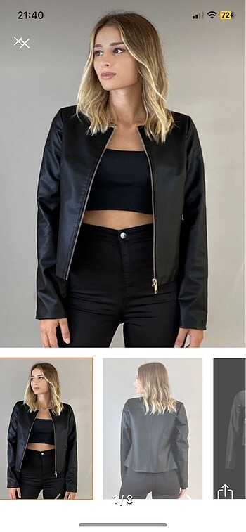 Deri blazer ceket