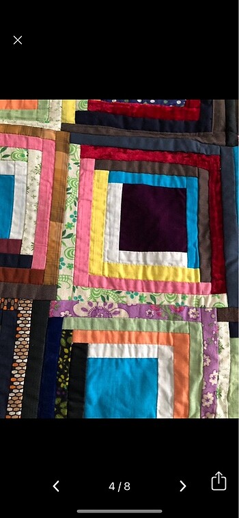 Beden çeşitli Renk Kırkyama patchwork yatak örtüsü