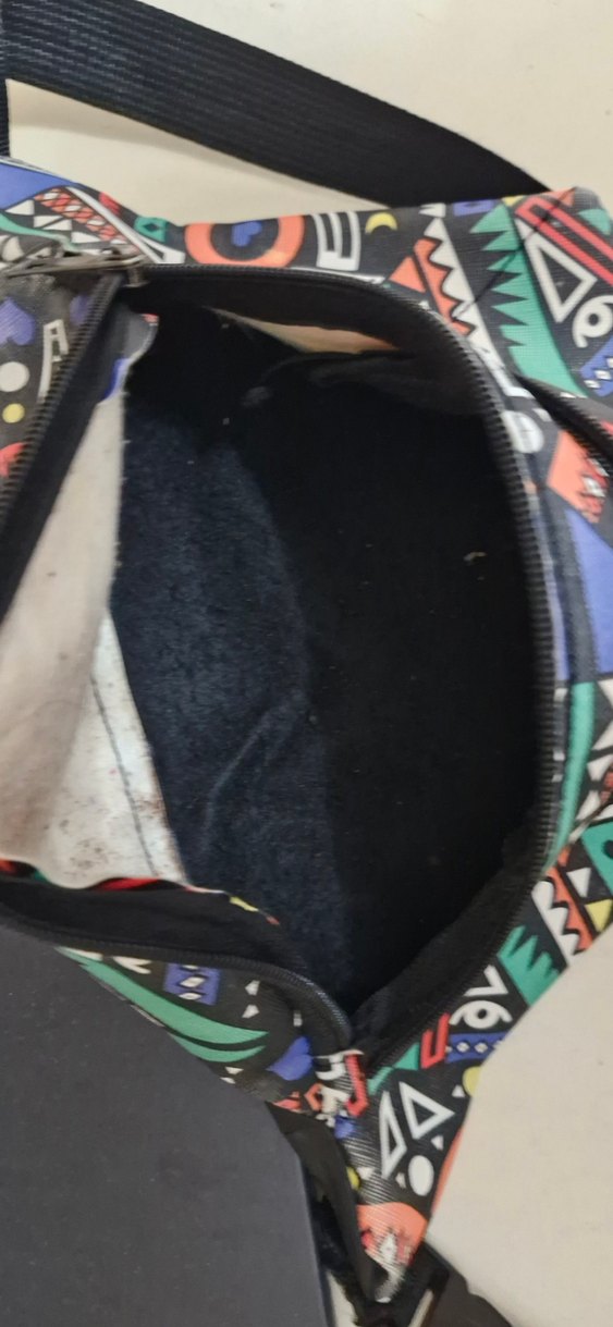 Renkli Desenli Kadın Bel Çantası - Görsel 3