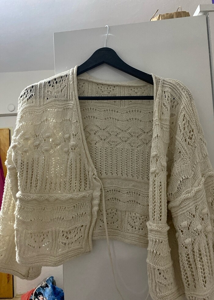 yarım kol hırka - Görsel 2