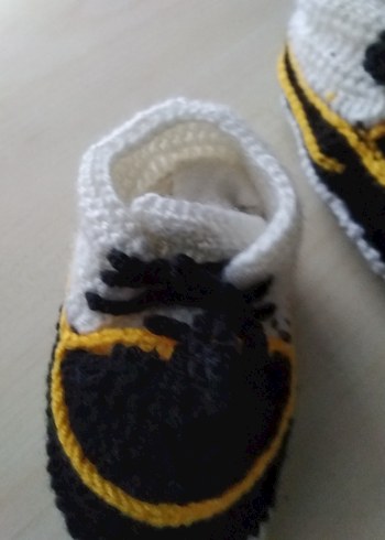 Örgü Bebek ayakkabı patik - Görsel 5