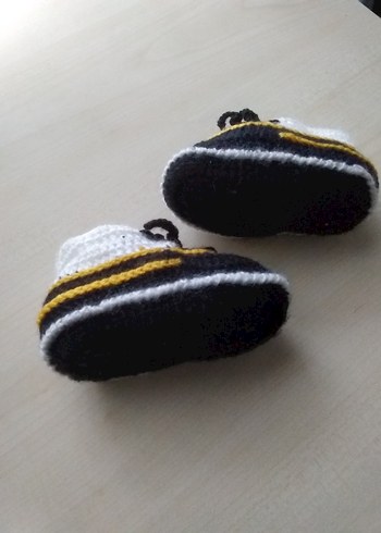 Örgü Bebek ayakkabı patik - Görsel 2