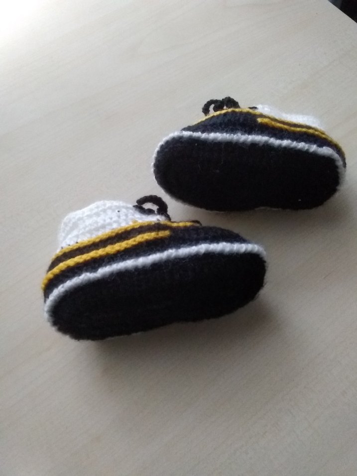 Örgü Bebek ayakkabı patik - Görsel 2