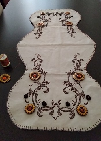 Beden çeşitli Renk Bohem Tarzı İşlemeli Masa Örtüsü