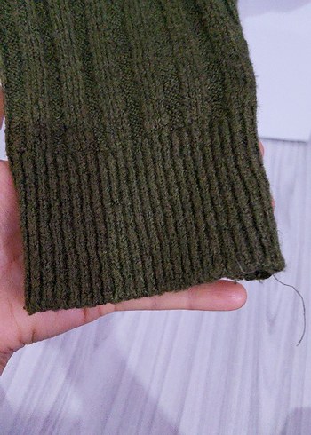 Yaka Detaylı Örgü Kadın Kazak - Görsel 4