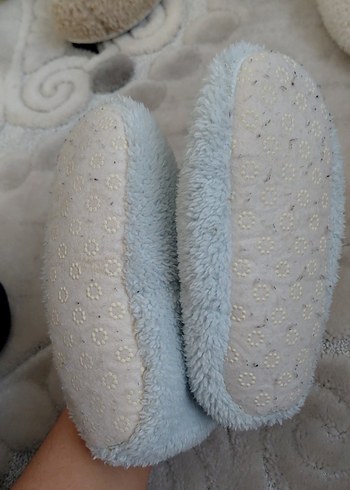 Kız Çocuk Beyaz Nakışlı Sıcak Ev Terliği - Görsel 2