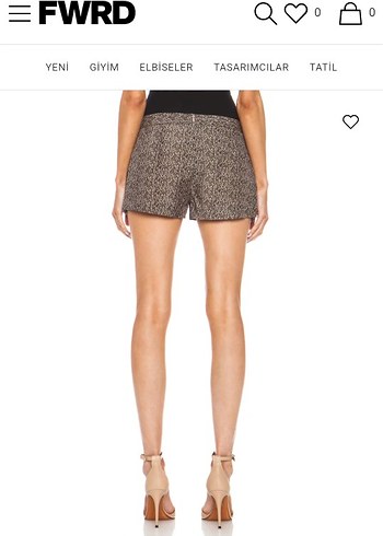 JENNİ KAYNE MARKA Desenli İpek Karışımlı  Mini şort  Etek - Görsel 7