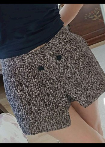 JENNİ KAYNE MARKA Desenli İpek Karışımlı  Mini şort  Etek - Görsel 10