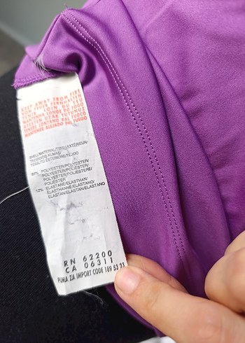 PUMA Mor V Yaka Kısa Kollu Atlet - Görsel 5