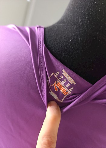 PUMA Mor V Yaka Kısa Kollu Atlet - Görsel 6