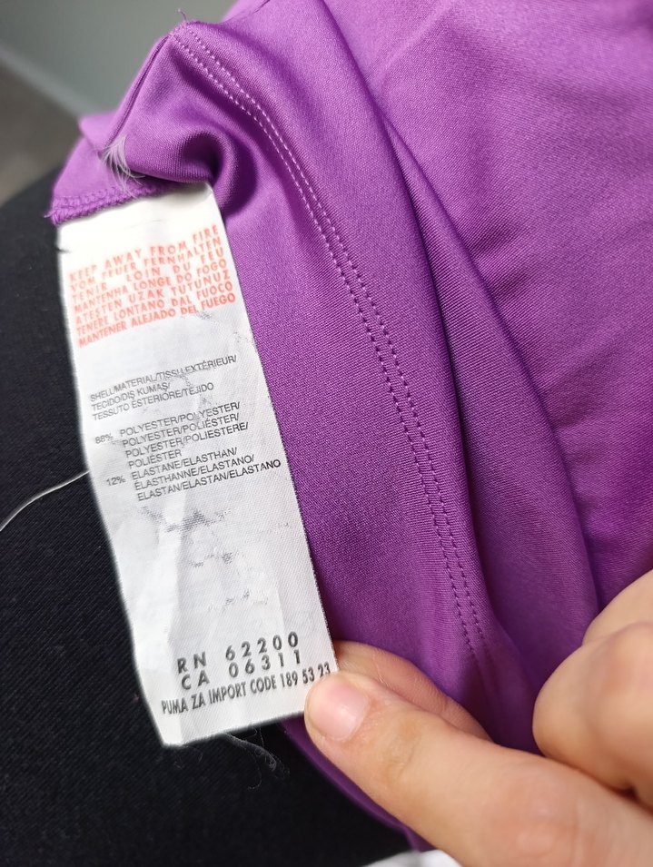 PUMA Mor V Yaka Kısa Kollu Atlet - Görsel 5