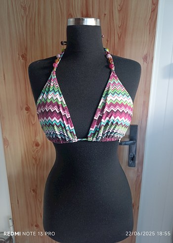 zeki marka Bohem Çok Renkli Bağcıklı Bikini - Görsel 7