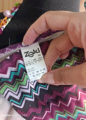 zeki marka Bohem Çok Renkli Bağcıklı Bikini - Görsel 6