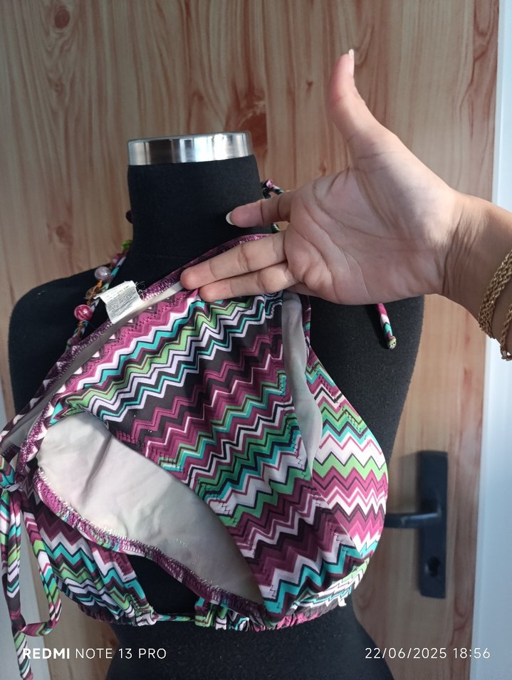 zeki marka Bohem Çok Renkli Bağcıklı Bikini - Görsel 5