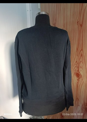 SANDRO MARKA  antrasit delikli  Kadın Sweatshirt - Görsel 6