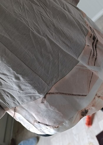 Gri Deri detaylı midi Kalem Elbise - Görsel 3