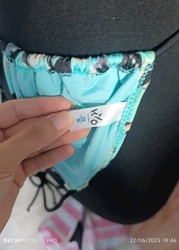 Leopar Desenli Turkuaz İpli Bikini - Görsel 5