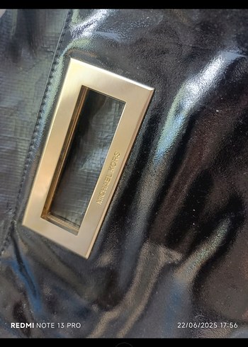 Michael Kors Parlak Siyah Deri Kadın Çanta