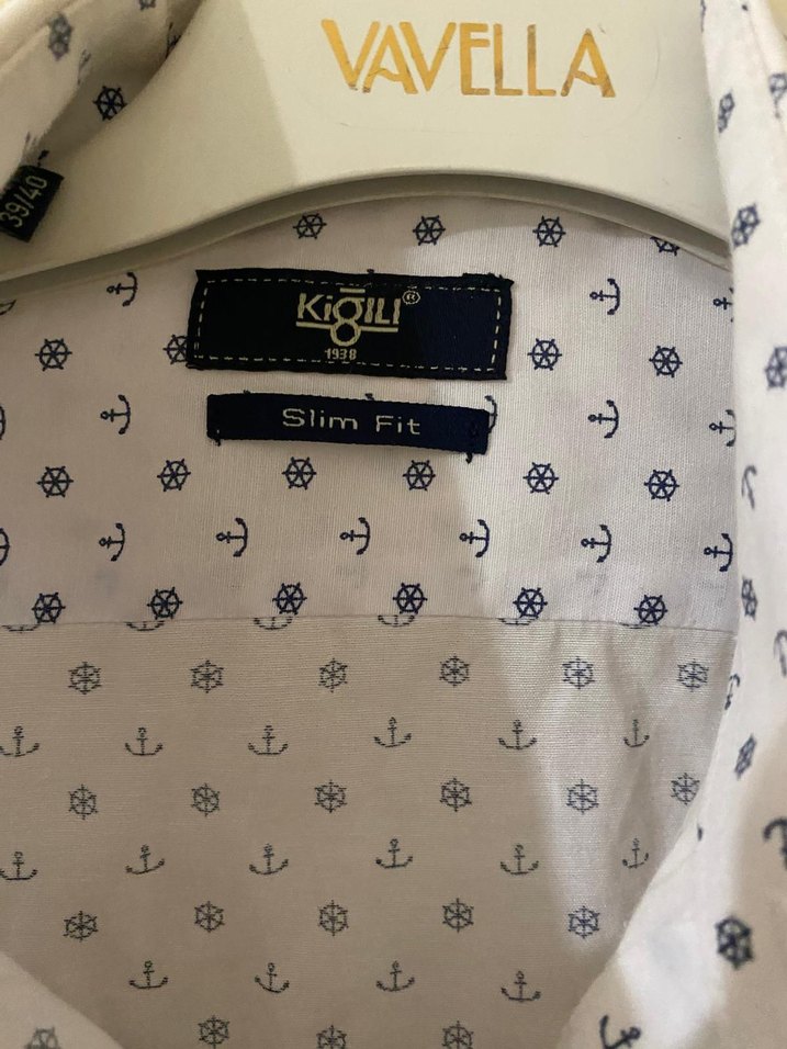 Erkek Beyaz Uzun Kollu Pamuk Gömlek - Görsel 4