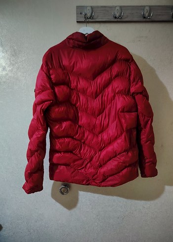 Kırmızı Fermuarlı Kadın Kış Montu - Görsel 2