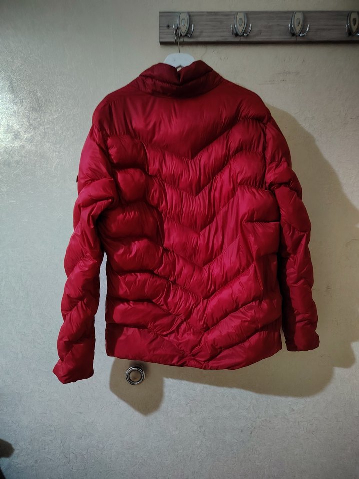 Kırmızı Fermuarlı Kadın Kış Montu - Görsel 2